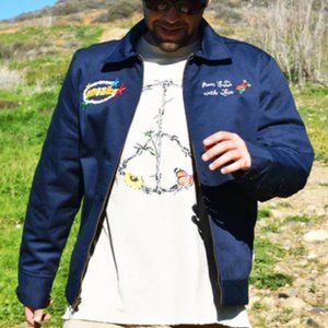 SNEAKS Men's Full Zip Insulated Tour Work Jacket Size 2XL Navy